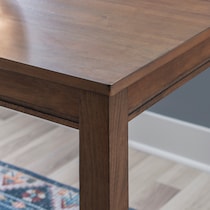 wilcox dark brown counter height dining table   