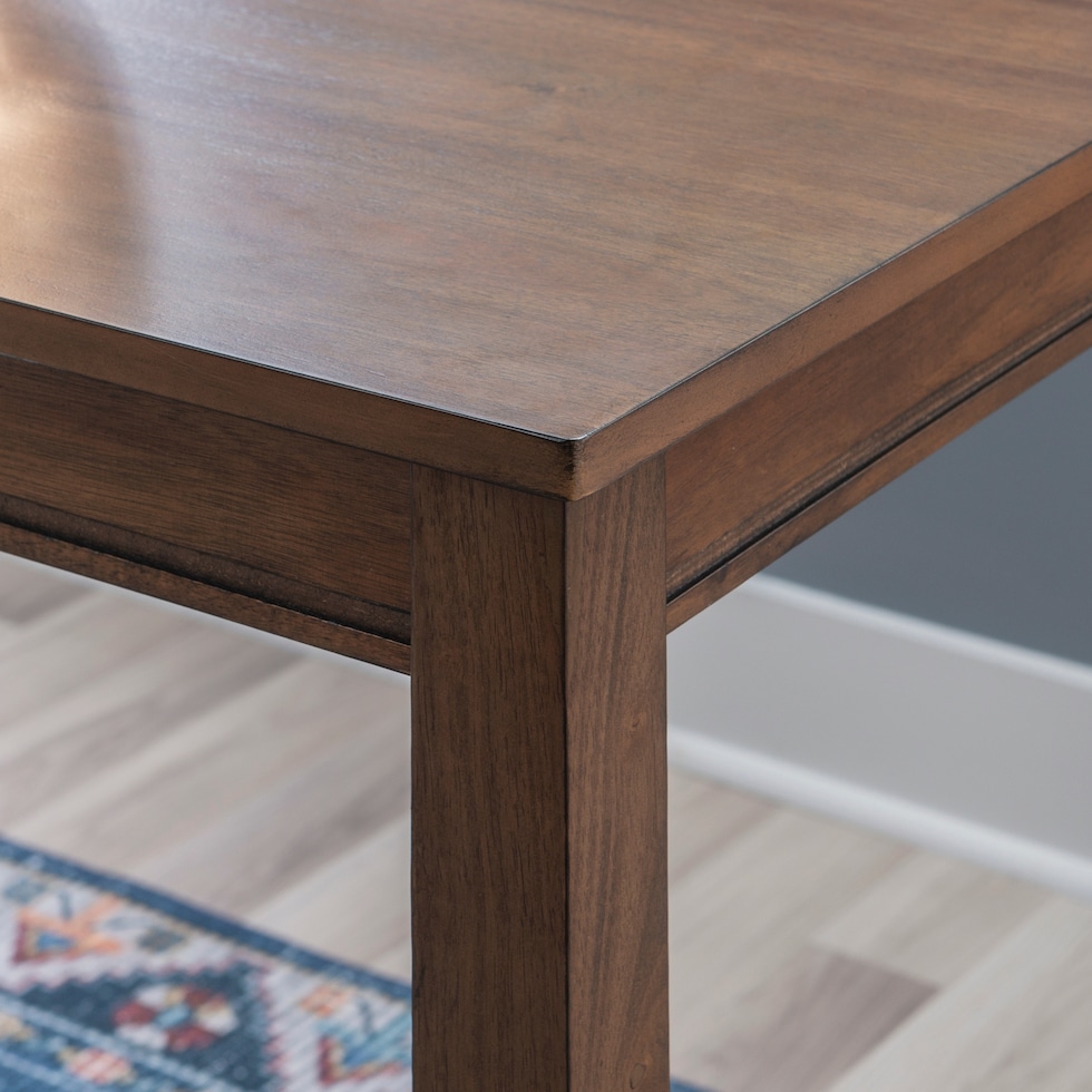 wilcox dark brown counter height dining table   
