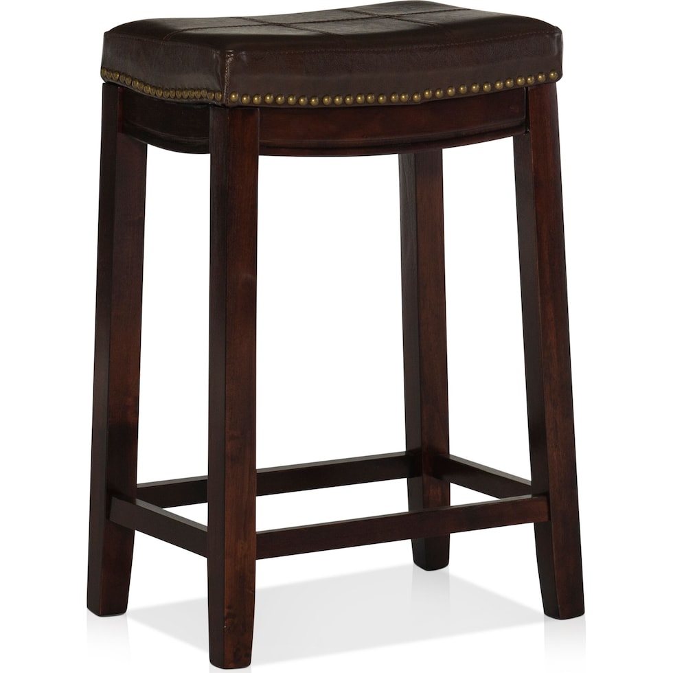 wilcox dark brown counter height stool   