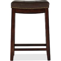 wilcox dark brown counter height stool   