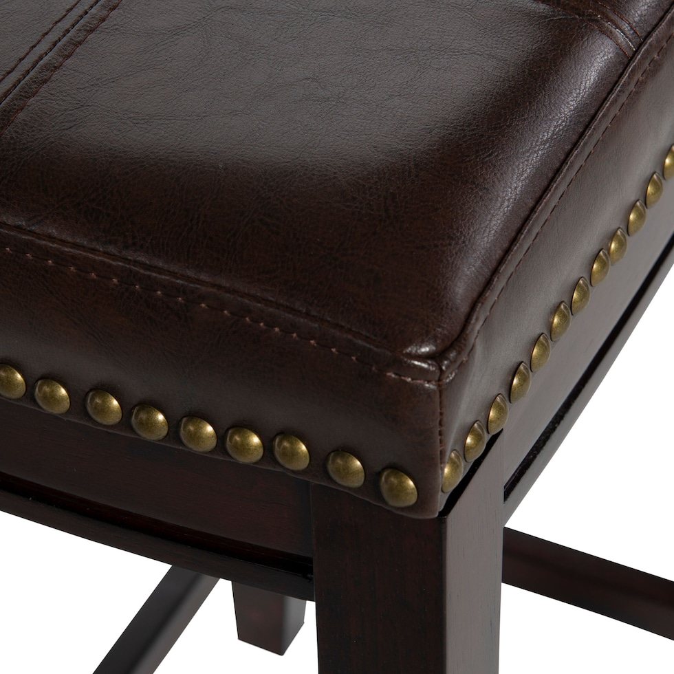 wilcox dark brown counter height stool   