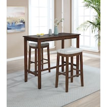 wilcox dark brown dining table   