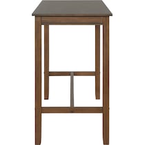 wilcox dark brown dining table   