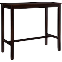 wilcox dark brown dining table   