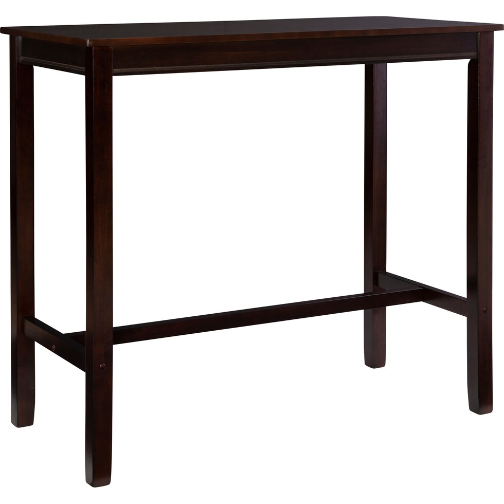 wilcox dark brown dining table   