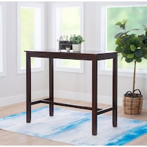 wilcox dark brown dining table   