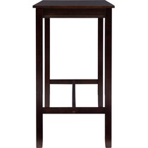 wilcox dark brown dining table   