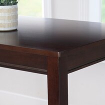 wilcox dark brown dining table   