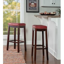 wilcox red bar stool   