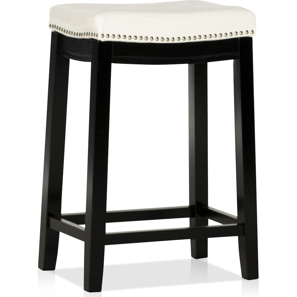 wilcox white counter height stool   