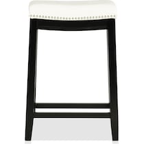 wilcox white counter height stool   