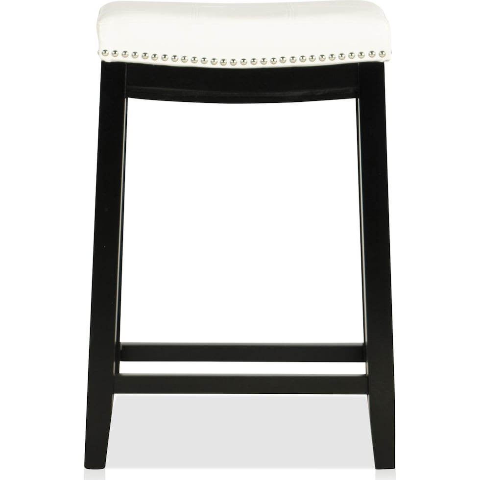 wilcox white counter height stool   