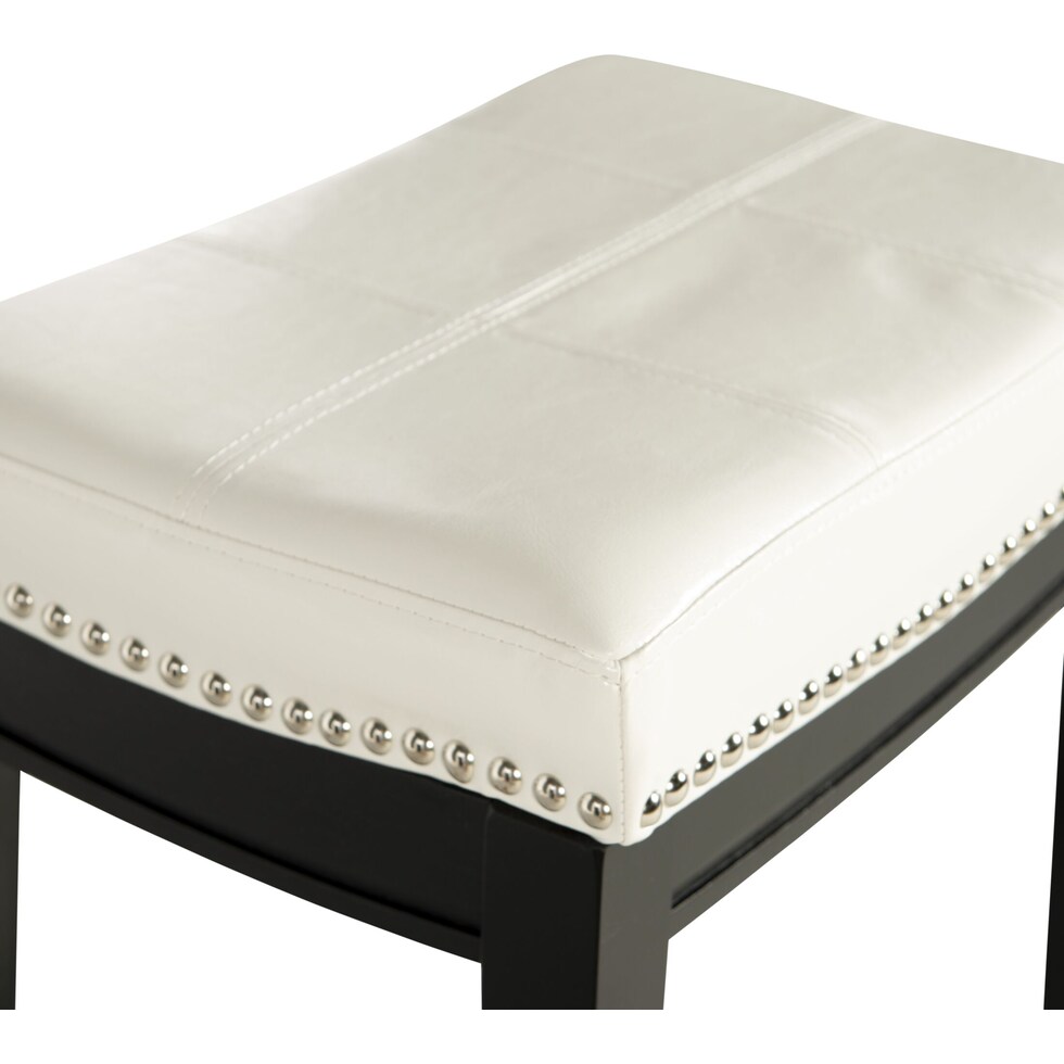 wilcox white counter height stool   