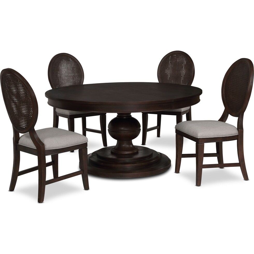 wilder dark brown  pc dining room   