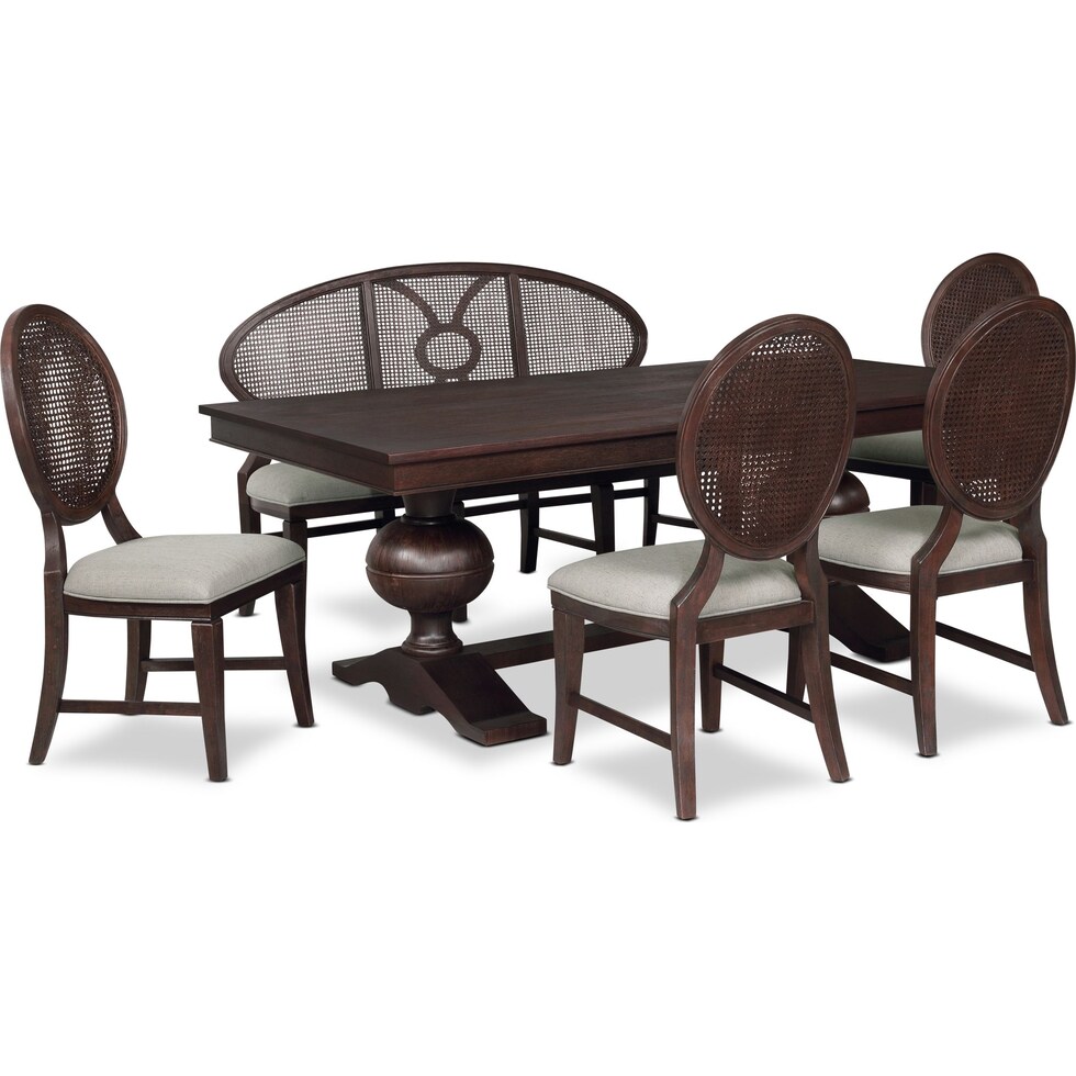 wilder dark brown  pc dining room   