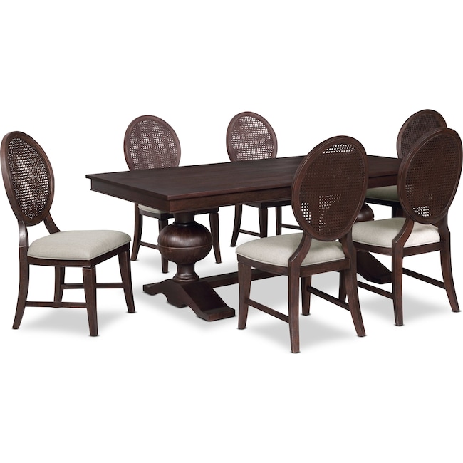 Dining Room Furniture - Wilder Rectangular Dining Table and 6 Side Chairs
