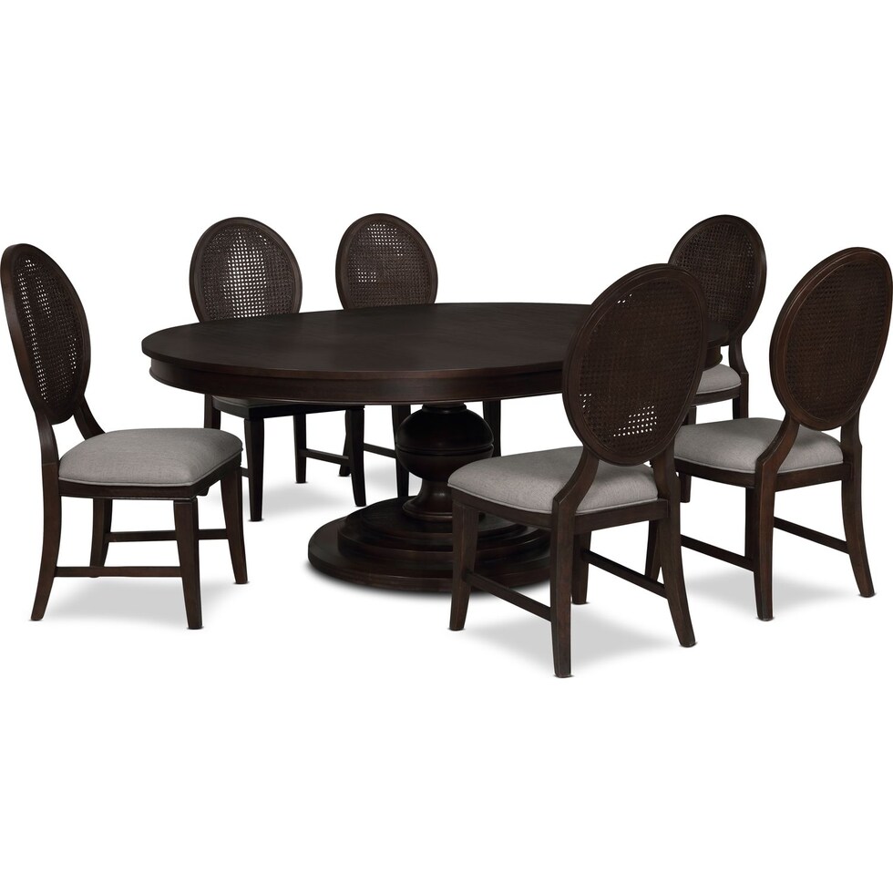 wilder dark brown  pc dining room   