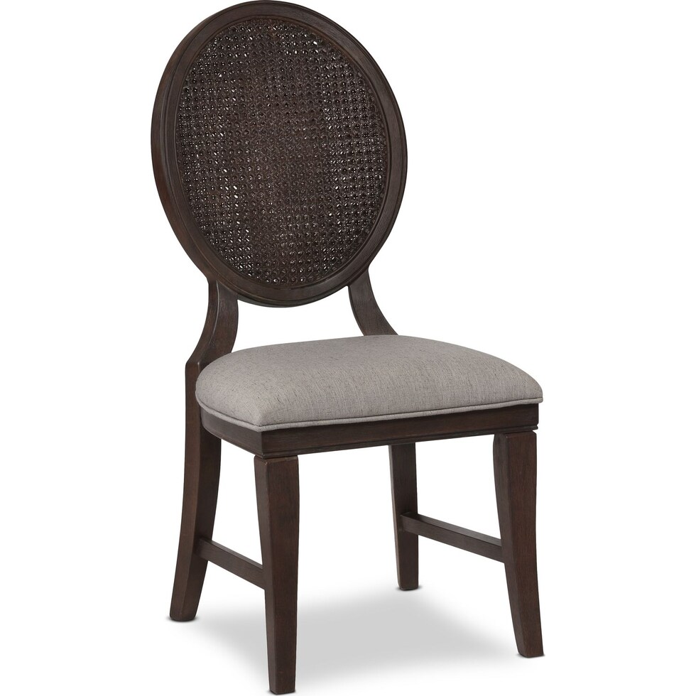 wilder dark brown side chair   