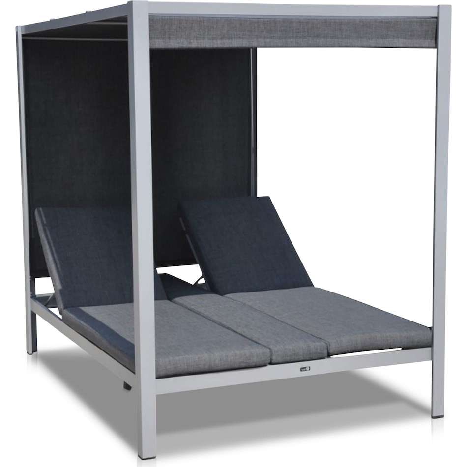 Wildwood Outdoor Daybed Gazebo - Gray | Value City Furniture