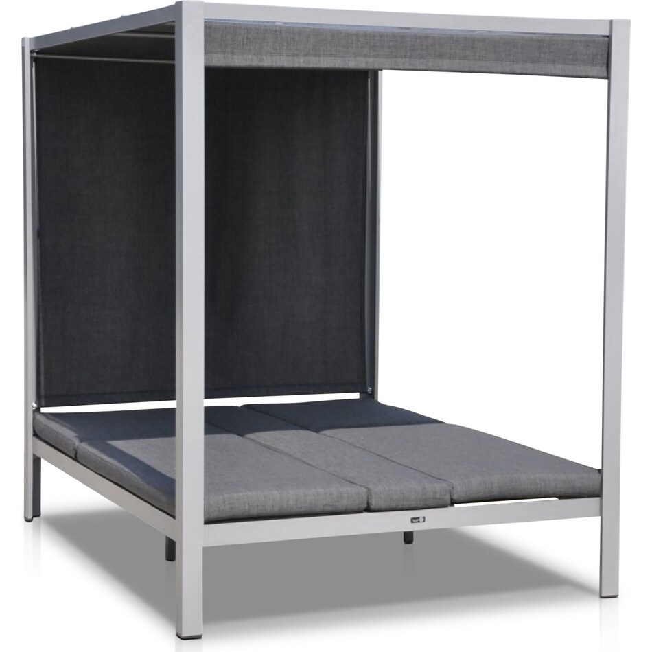 Wildwood Outdoor Daybed Gazebo - Gray | Value City Furniture