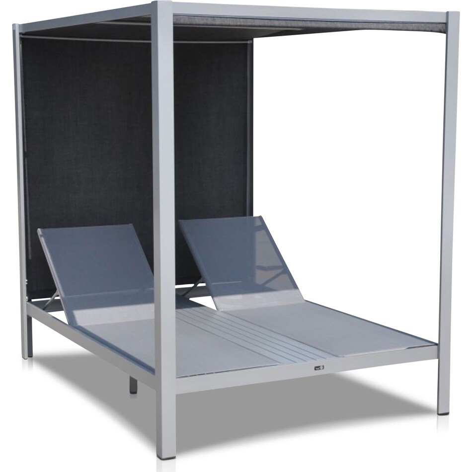 Wildwood Outdoor Daybed Gazebo - Gray | Value City Furniture