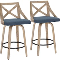wiley blue counter height stool   
