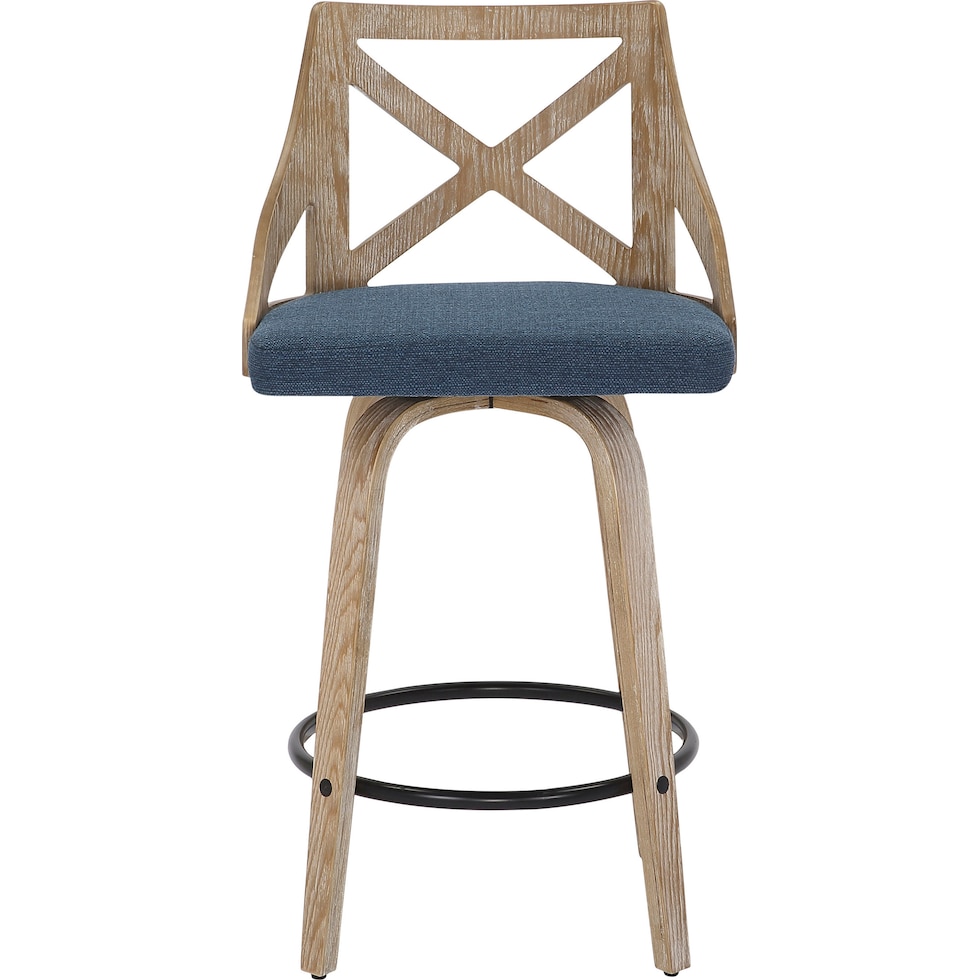 wiley blue counter height stool   