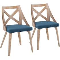 wiley blue dining chair   