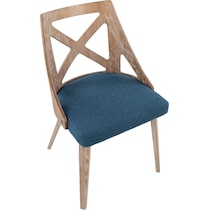 wiley blue dining chair   