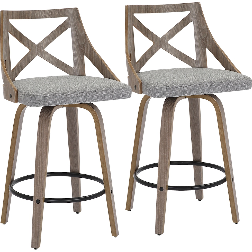 wiley gray counter height stool   