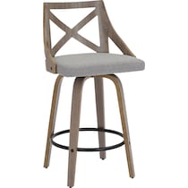 wiley gray counter height stool   