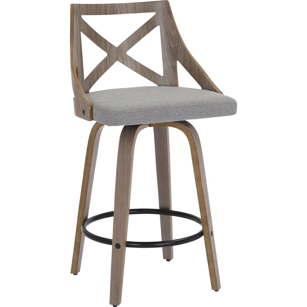 wiley gray counter height stool   