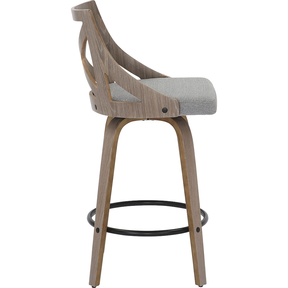 wiley gray counter height stool   