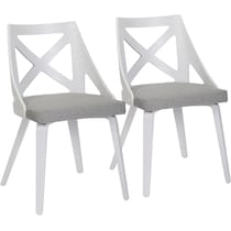 wiley gray dining chair   