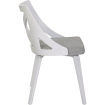 wiley gray dining chair   