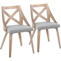 wiley gray dining chair   