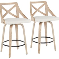 wiley white counter height stool   