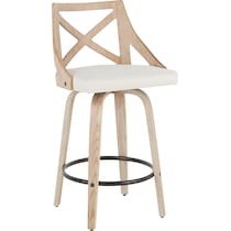 wiley white counter height stool   