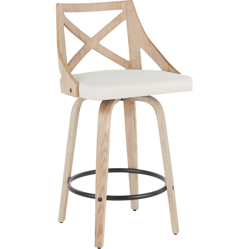 wiley white counter height stool   