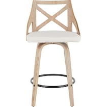 wiley white counter height stool   