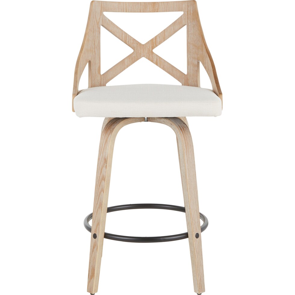 wiley white counter height stool   