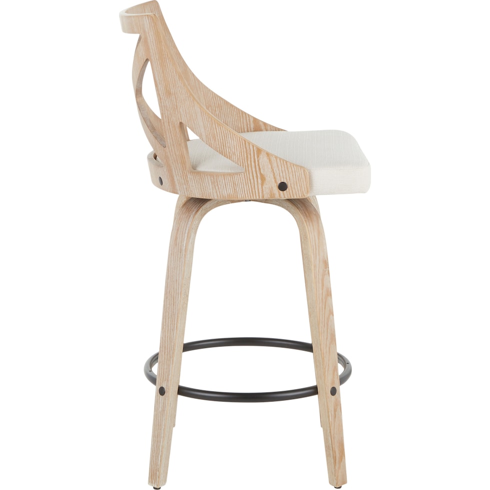 wiley white counter height stool   