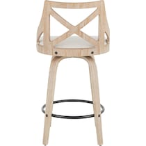 wiley white counter height stool   