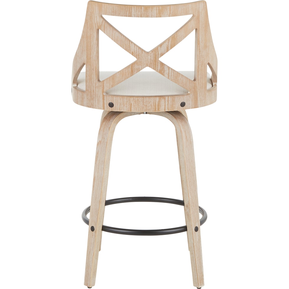 wiley white counter height stool   