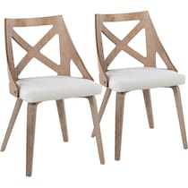 wiley white dining chair   