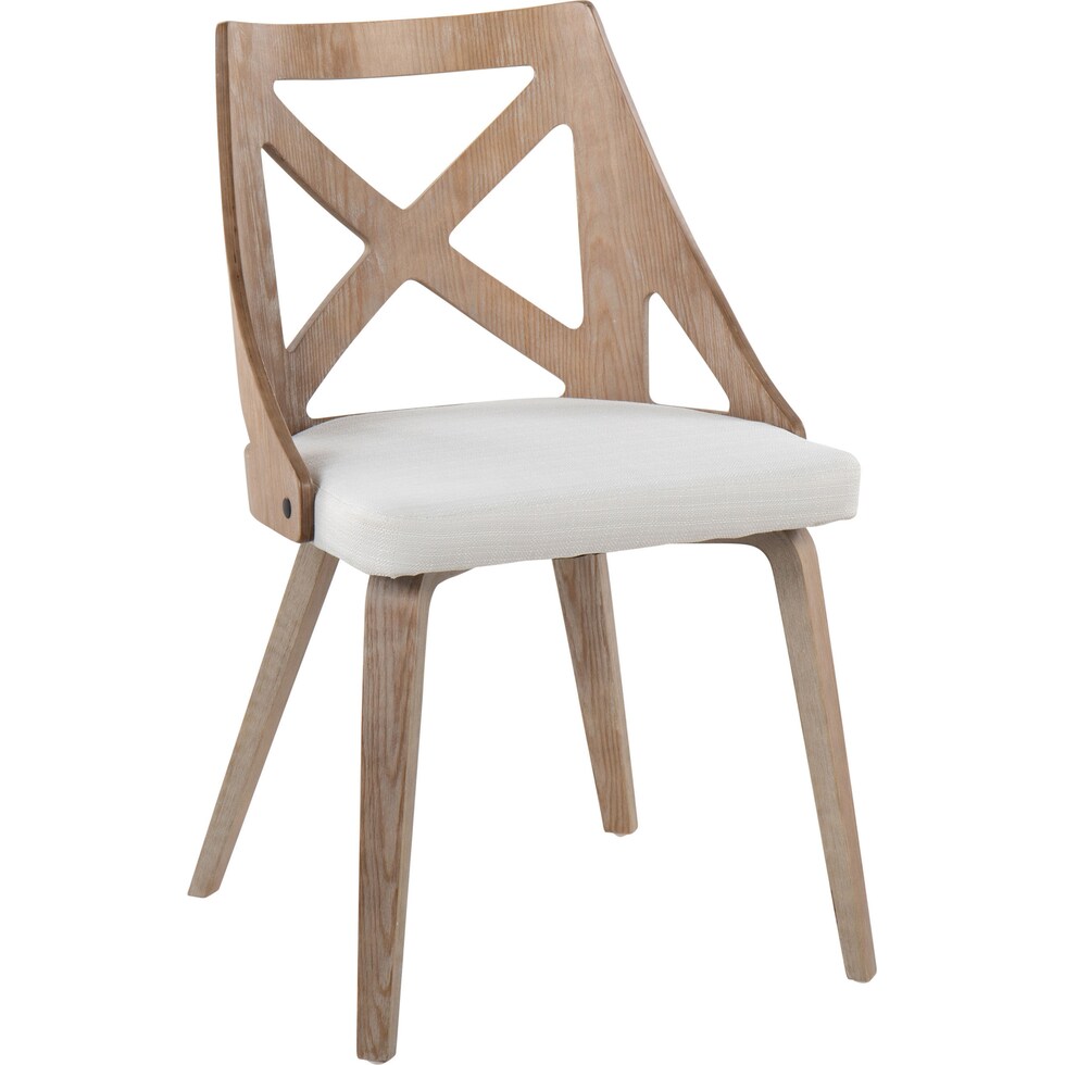 wiley white dining chair   