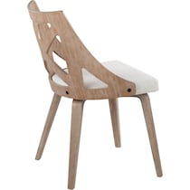 wiley white dining chair   