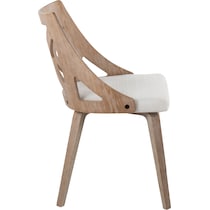 wiley white dining chair   