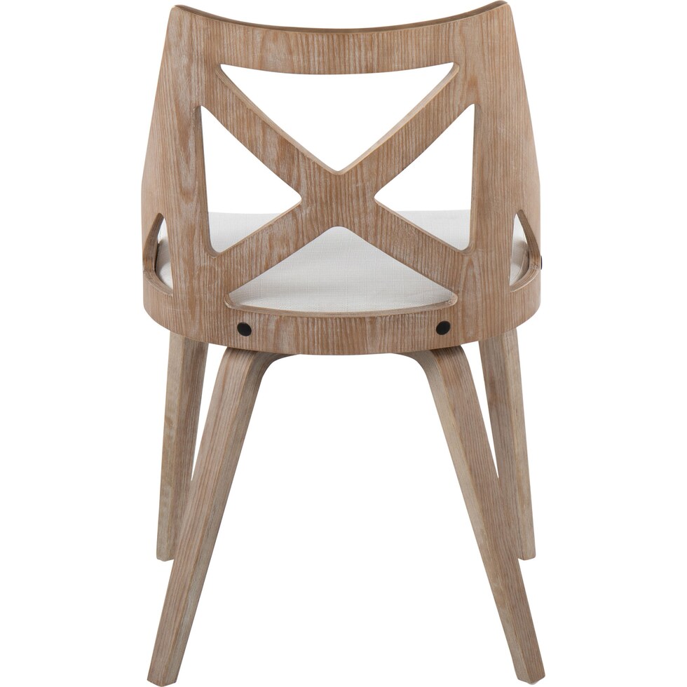 wiley white dining chair   