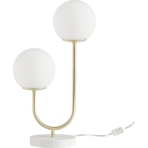 wilifred white gold table lamp   